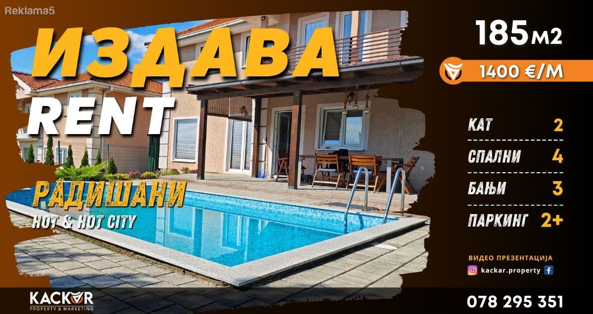 FOR RENT / Radishani / Single family house with a pool